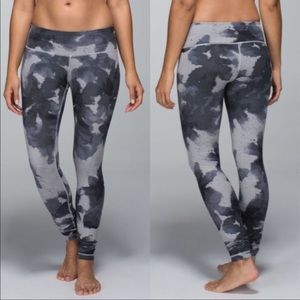 Lululemon Wunder Under Leggings Floral Platoon 8